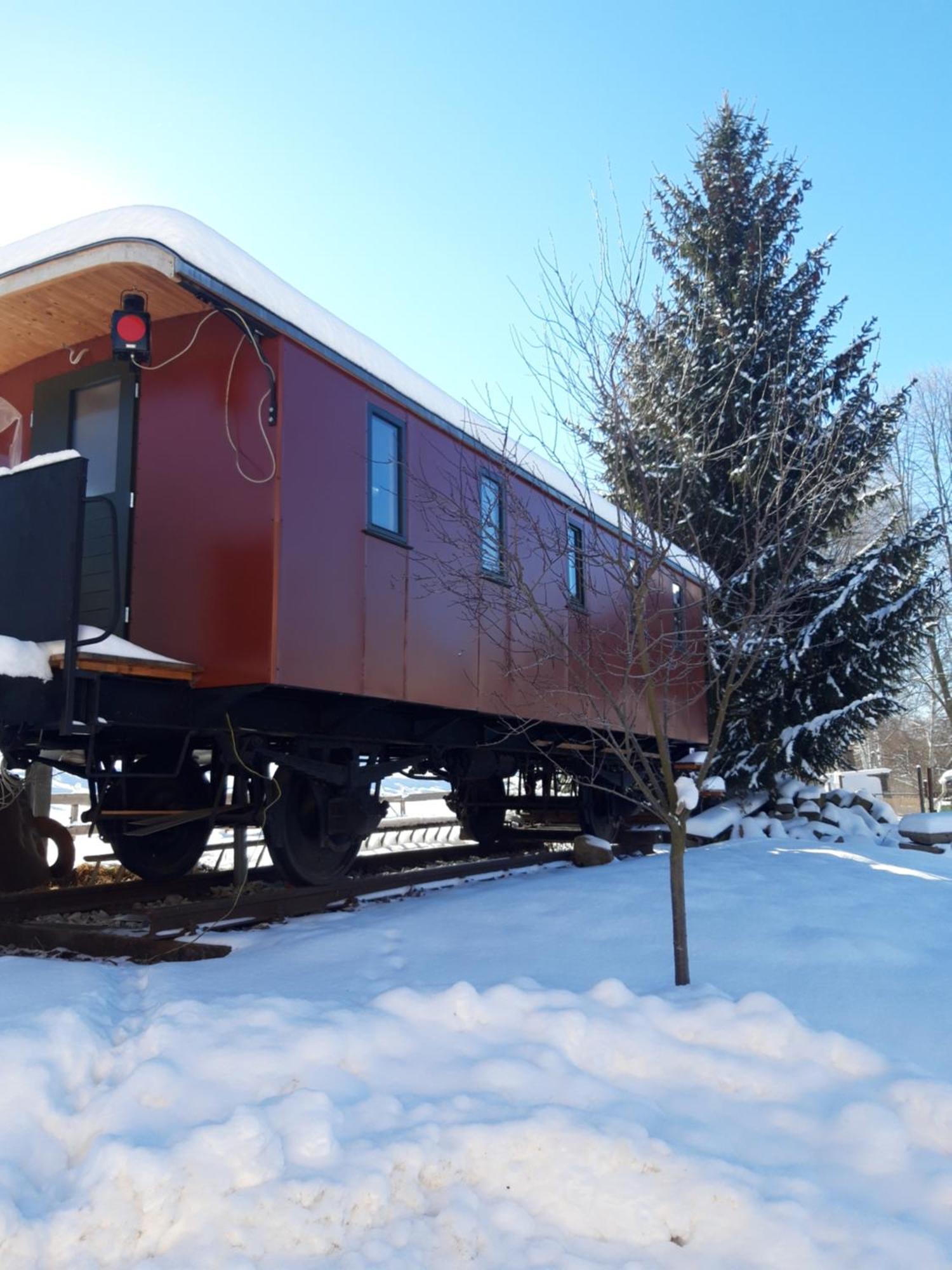 Eisenbahnromantik Im Urlaub Heinsdorfergrund Ngoại thất bức ảnh
